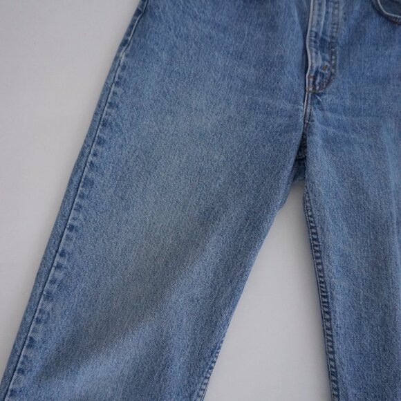 Vintage '90s Levi's 532 Mid Wash Straight Leg Blue Denim Jeans 32x30 - Picture 6 of 15